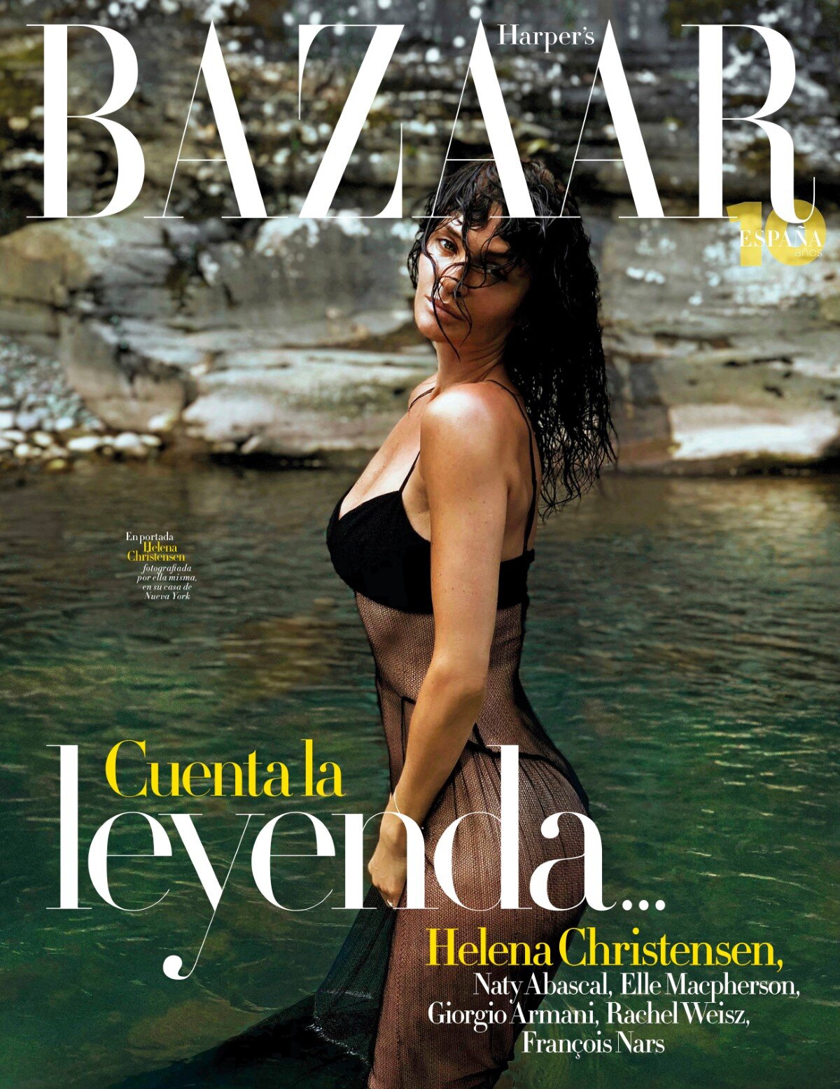 Helena Christensen Covers Harper's Bazaar Spain July 2020 — Anne